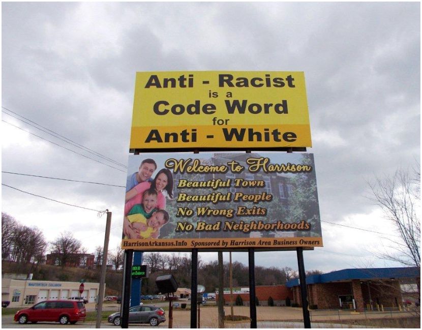 anti-racist billboard