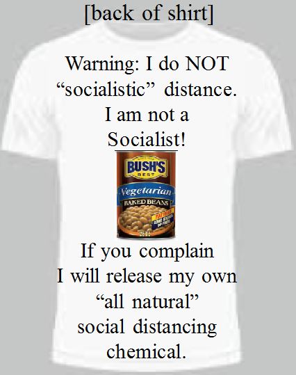 Socialistic distancing t-shirt